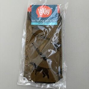 Lavley Mens Id Rather Be Hunting Novelty Crew Socks Brown Orange Size 6-13 60281